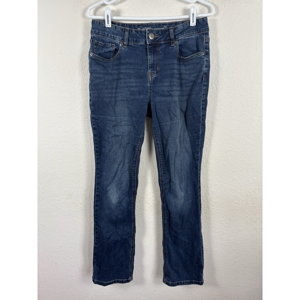 Maurices Womens Jeans Sz 10 Blue Medium Wash Denim Mid Rise Patches Fair